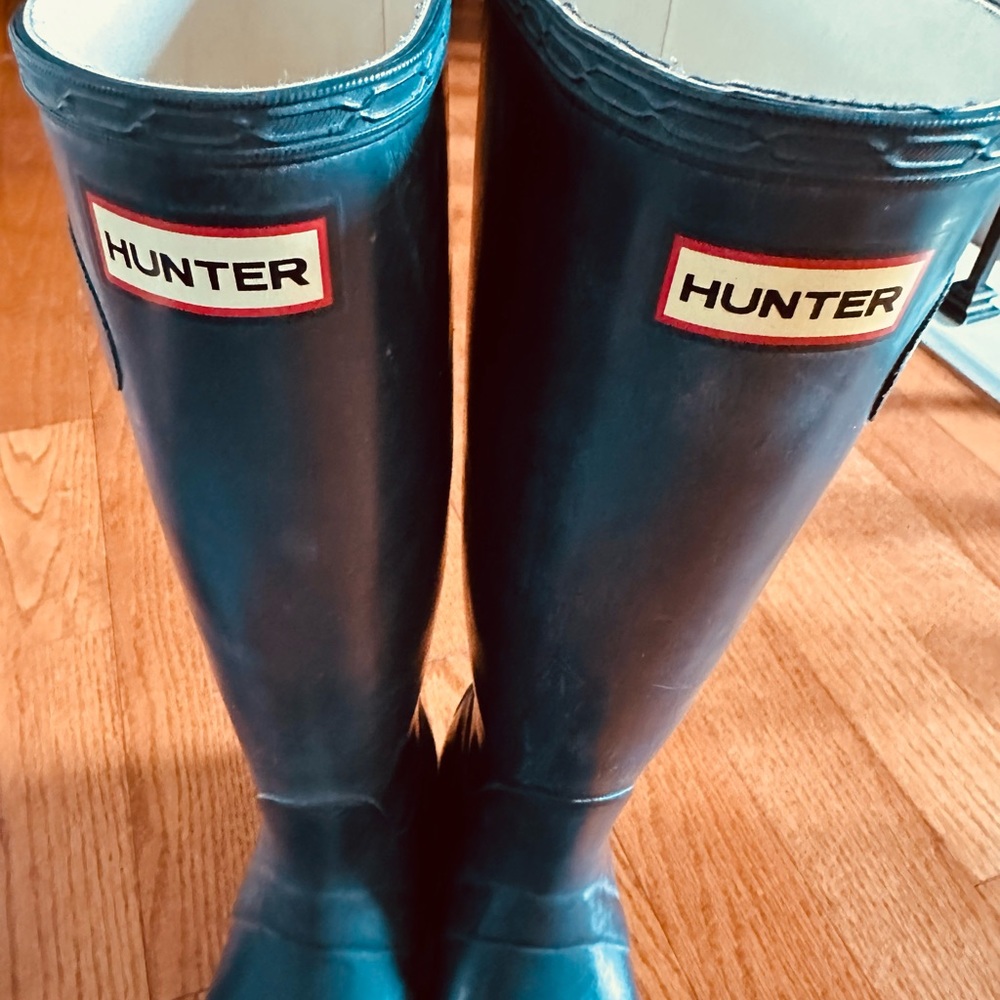 Hunter boots Navy blue tall - Picture 5 of 6